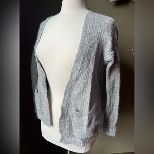Free People 87% Alpaca Blend Gray Open Front Cardigan Women’s Size XS